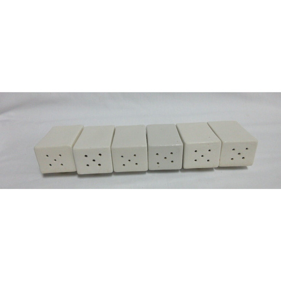 Vintage Spice Rack Ceramic Rooster 6 Jar Set Wood Wall Japan 1950s 7.5" x 7" - Picture 8 of 14